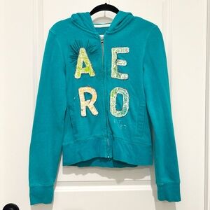 Y2k Aeropostale zip up hoodie